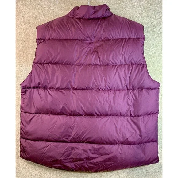 Cabela’s Puffer Vest Mens XL Maroon Premier Northern Goose Down Filled New